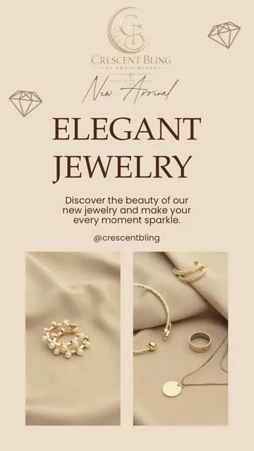 Crescent Bling new arrivals poster